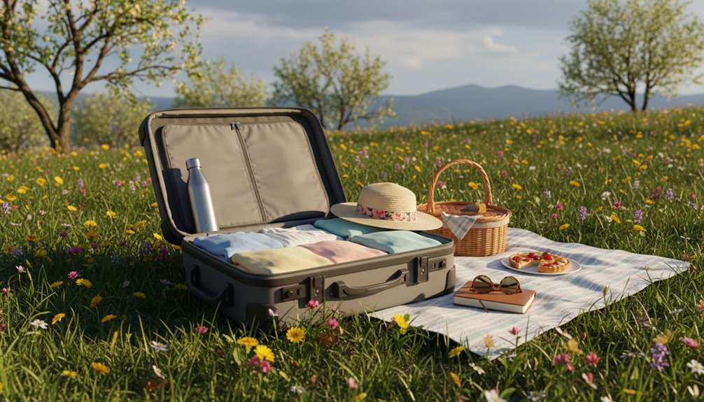 spring getaway packing essentials
